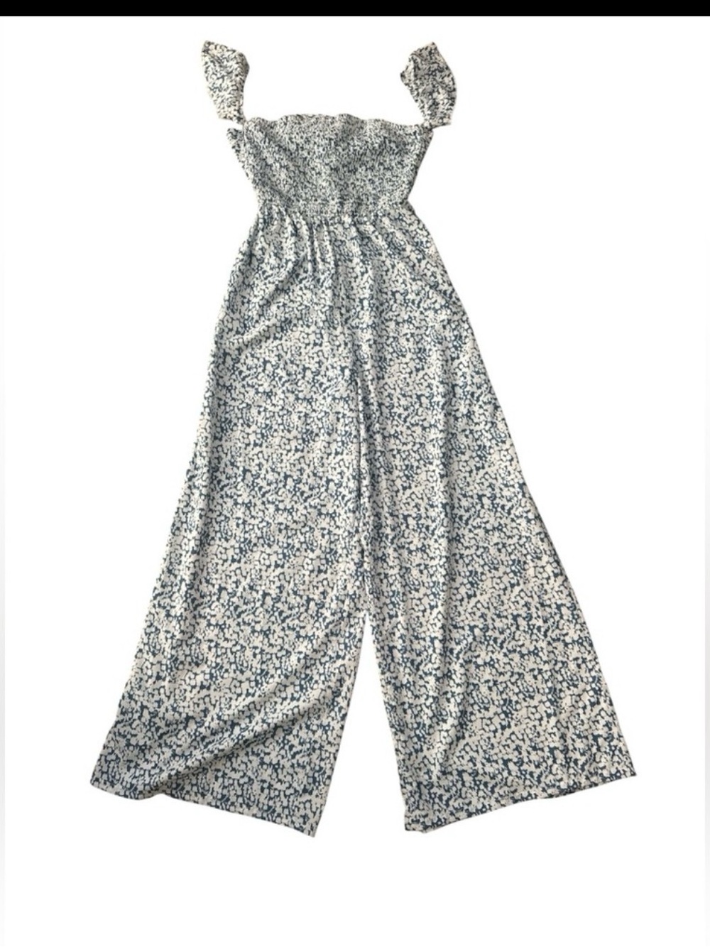 Blue and White Jumpsuit